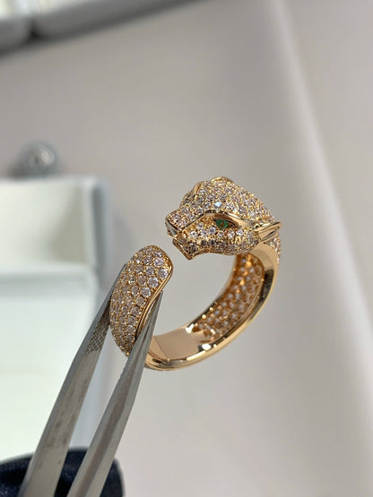 [Lumina]PANTHERE PINK GOLD DIAMOND RING