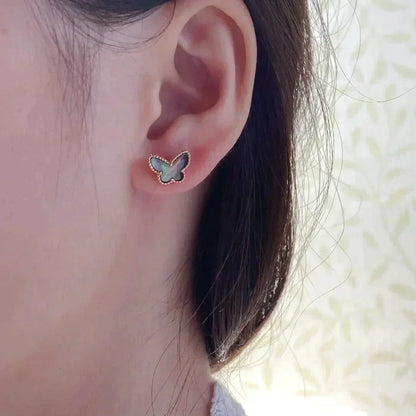 [Lumina]BUTTERFLY DARK MOP  EARRINGS