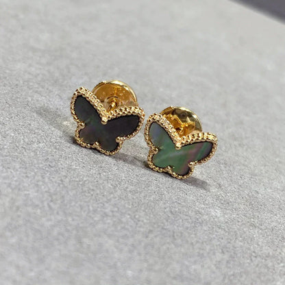 [Lumina]BUTTERFLY DARK MOP  EARRINGS