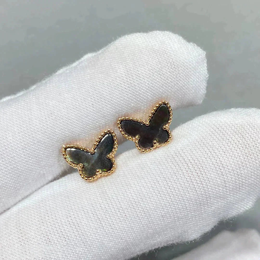 [Lumina]BUTTERFLY DARK MOP  EARRINGS