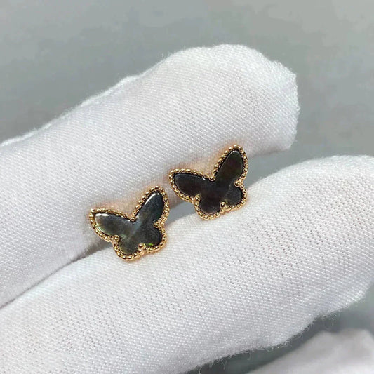 [Lumina]BUTTERFLY DARK MOP  EARRINGS