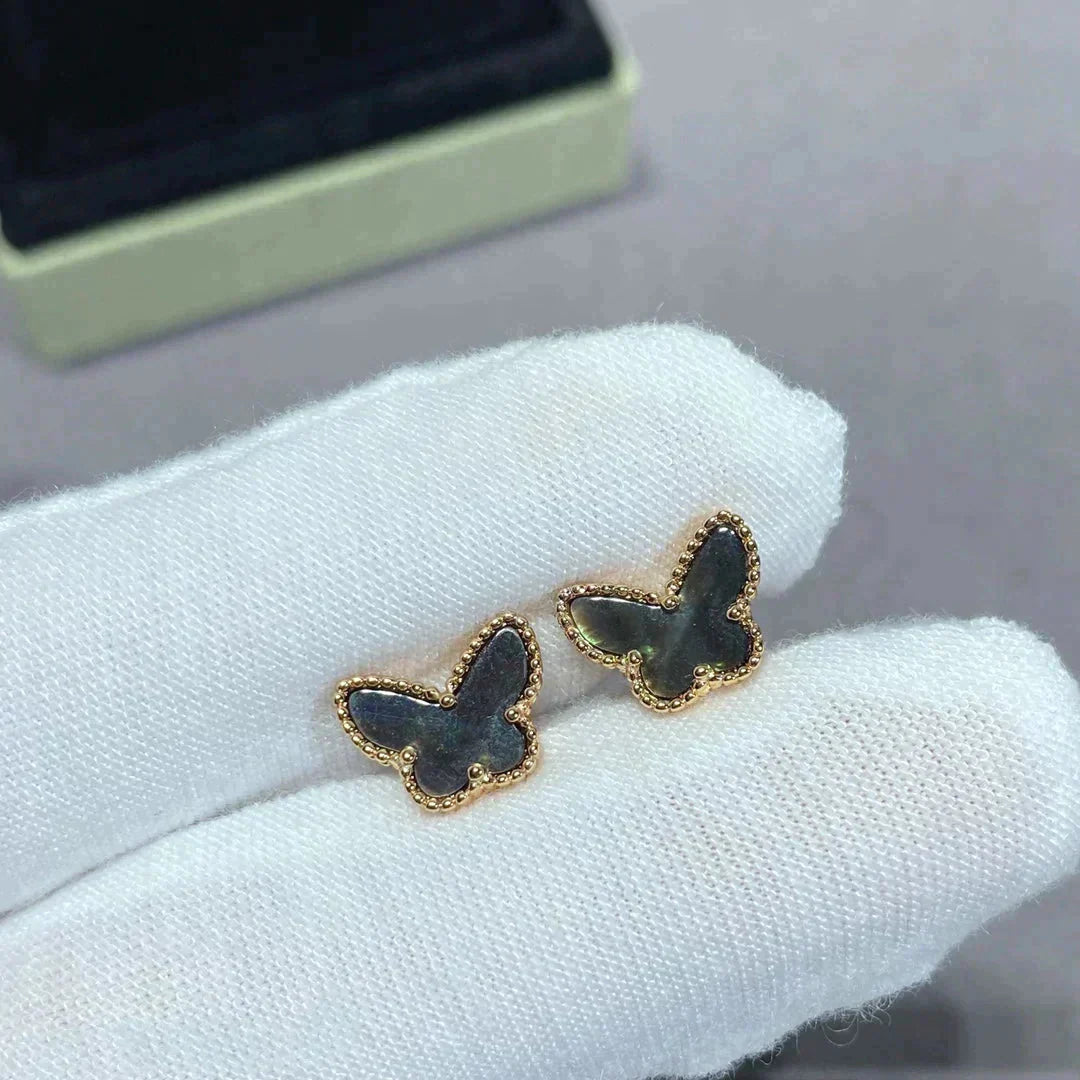 [Lumina]BUTTERFLY DARK MOP  EARRINGS
