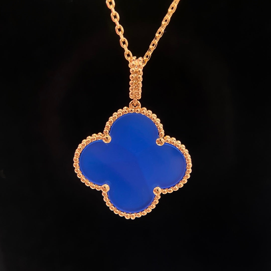 [Lumina]CLOVER 25MM NECKLACE TURQUOISE Lumina GOLD