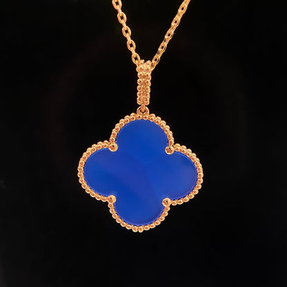 [Lumina]CLOVER 25MM NECKLACE TURQUOISE Lumina GOLD