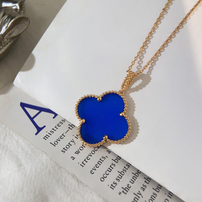 [Lumina]CLOVER 25MM NECKLACE TURQUOISE Lumina GOLD