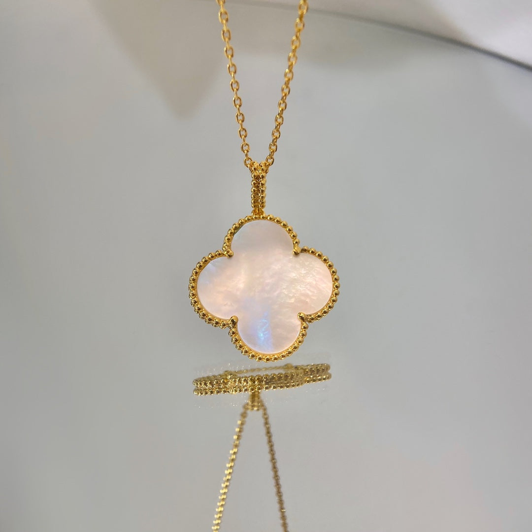 [Lumina]CLOVER 25MM MOP LARGE PENDANT NECKLACE