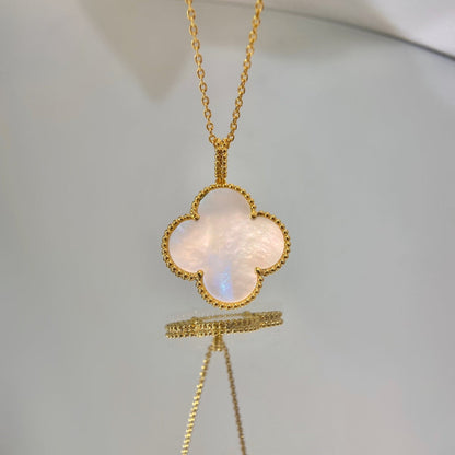 [Lumina]CLOVER 25MM MOP LARGE PENDANT NECKLACE