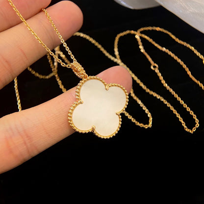 [Lumina]CLOVER 25MM MOP LARGE PENDANT NECKLACE