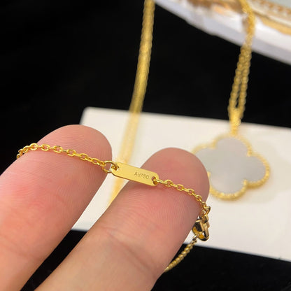 [Lumina]CLOVER 25MM MOP LARGE PENDANT NECKLACE