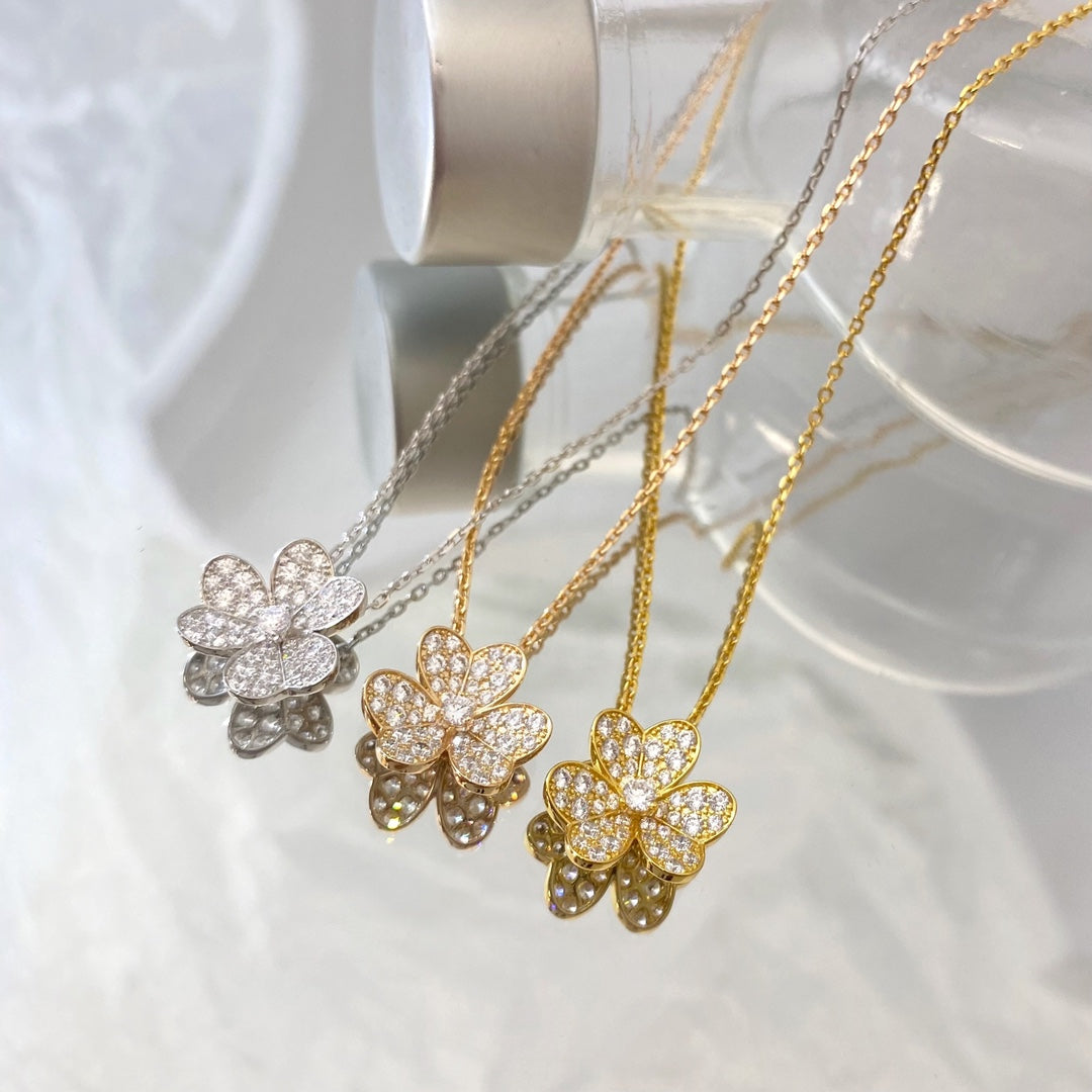 [Lumina]FLOWER DIAMOND NECKLACE