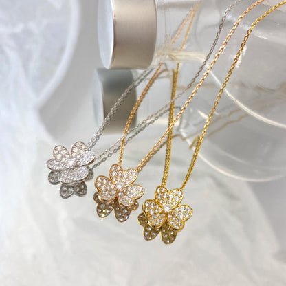 [Lumina]FLOWER DIAMOND NECKLACE