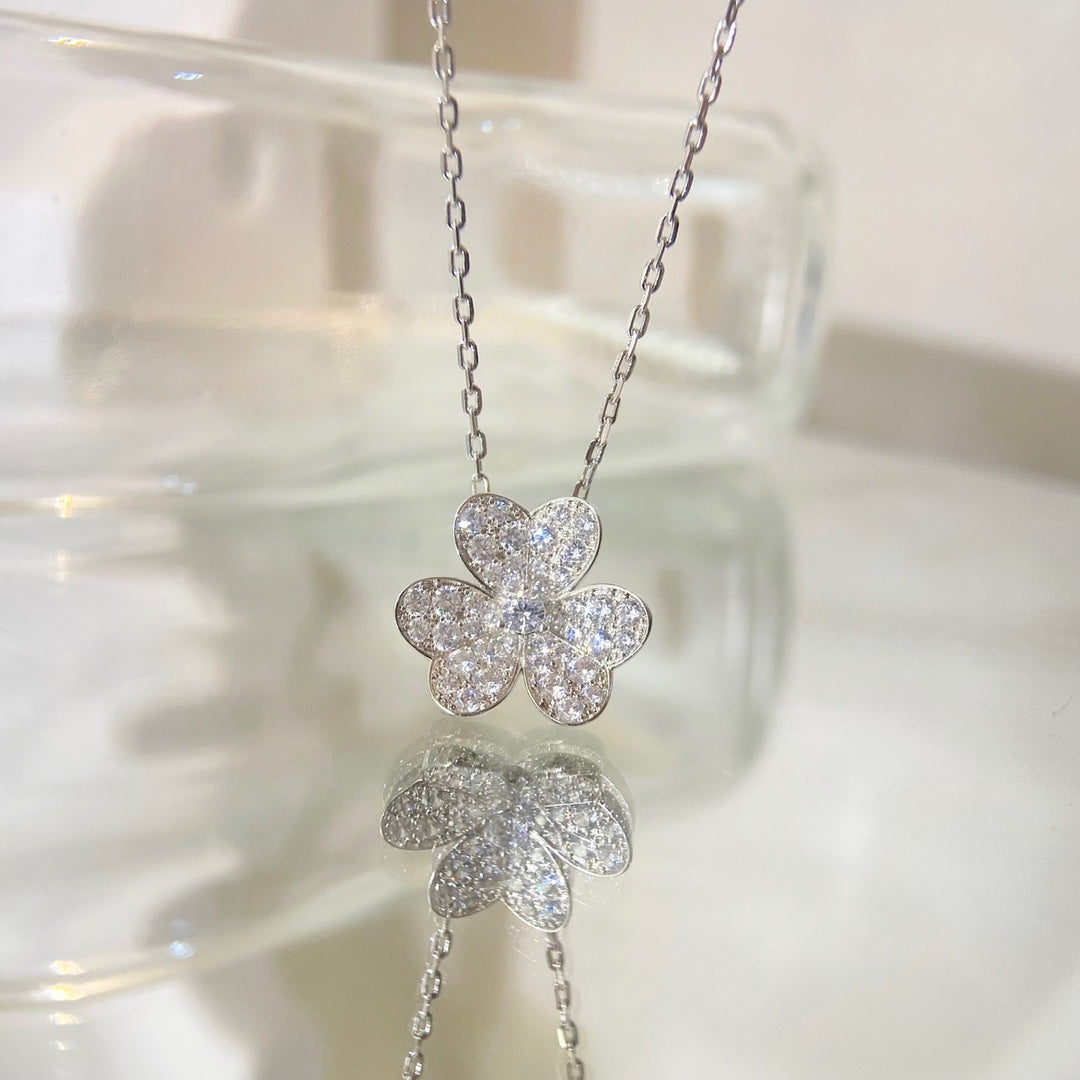 [Lumina]FLOWER DIAMOND NECKLACE