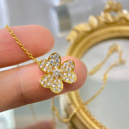 [Lumina]FLOWER DIAMOND NECKLACE