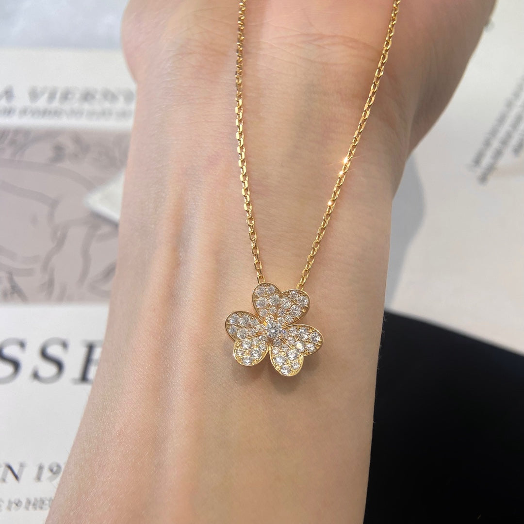 [Lumina]FLOWER DIAMOND NECKLACE