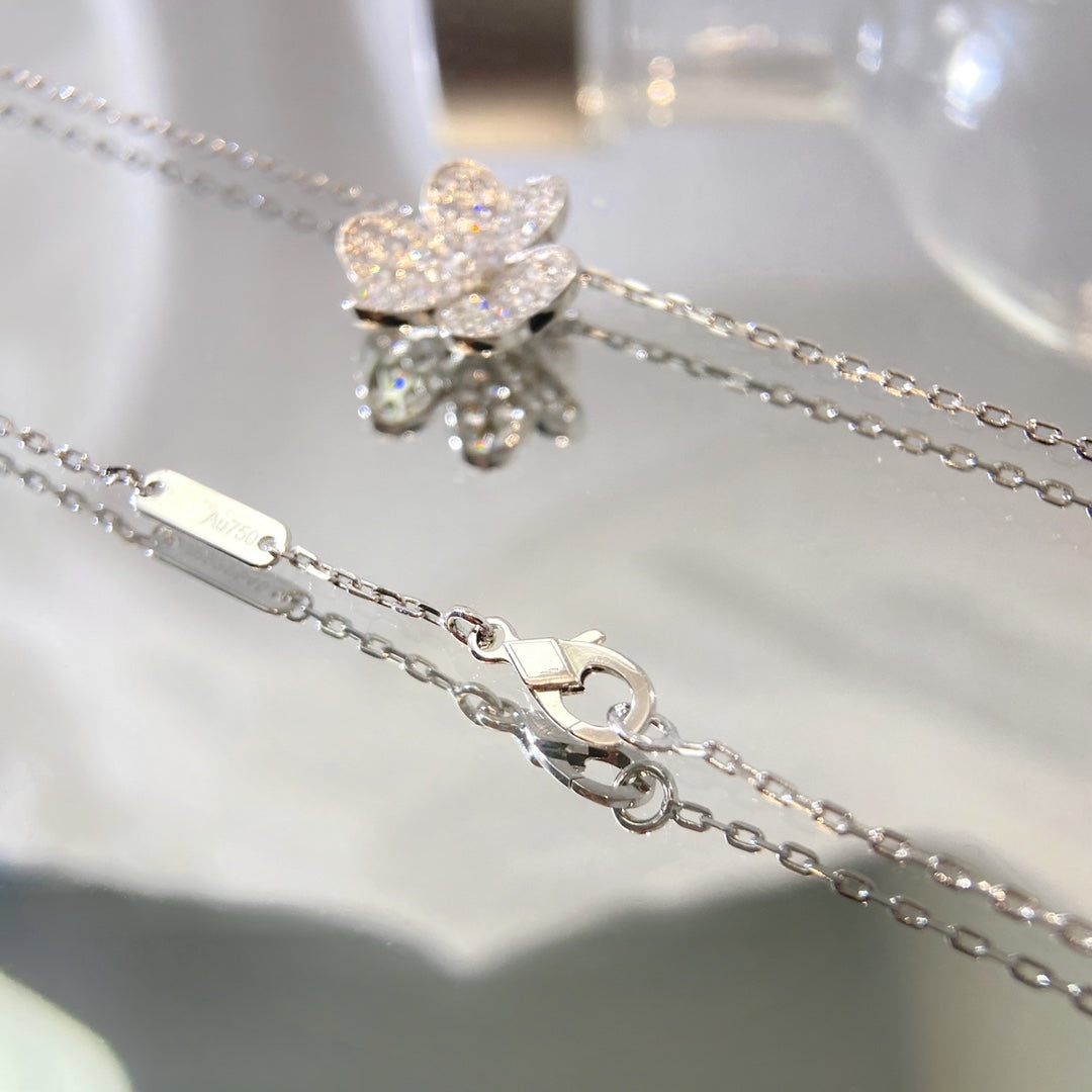 [Lumina]FLOWER DIAMOND NECKLACE