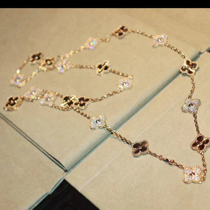 [Lumina]CLOVER 20 MOTIFS LASER DIAMOND NECKLACE
