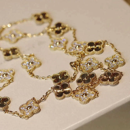 [Lumina]CLOVER 20 MOTIFS LASER DIAMOND NECKLACE