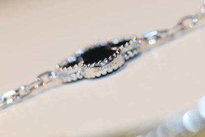 [Lumina]CLOVER 20 MOTIFS ONYX DIAMOND SILVER