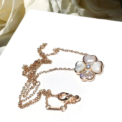[Lumina]CLOVER MOP DIAMOND Lumina GOLD NECKLACE