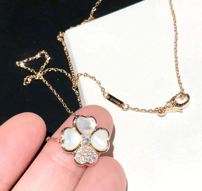 [Lumina]CLOVER MOP DIAMOND Lumina GOLD NECKLACE