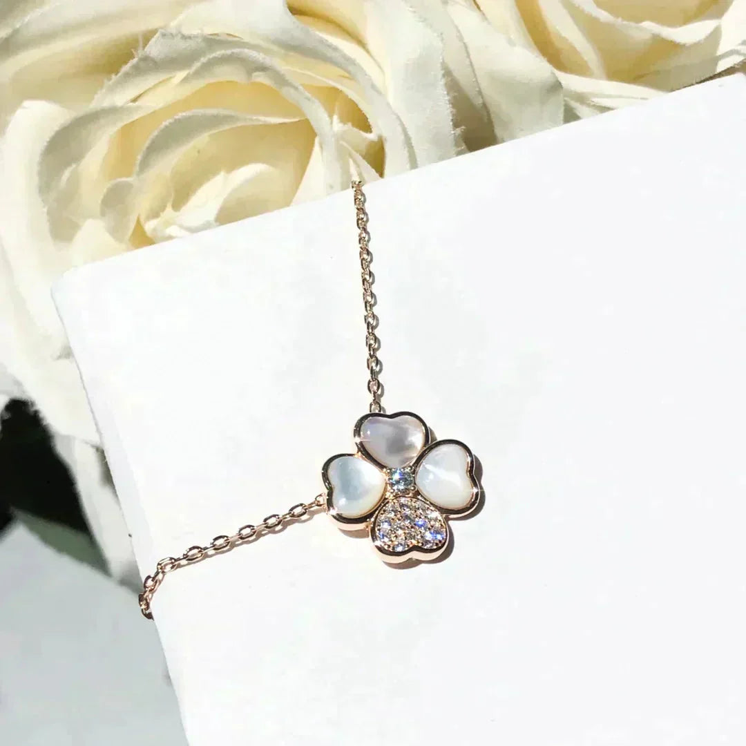 [Lumina]CLOVER MOP DIAMOND Lumina GOLD NECKLACE