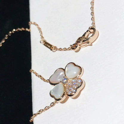 [Lumina]CLOVER MOP DIAMOND Lumina GOLD NECKLACE