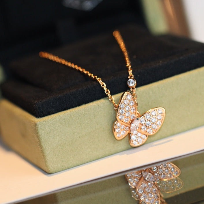 [Lumina]BUTTERFLY DIAMOND NECKLACE