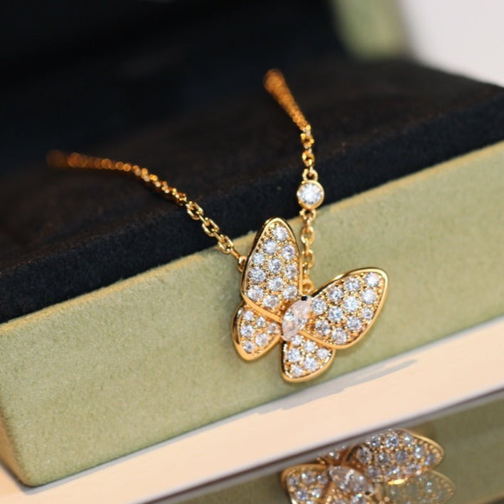 [Lumina]BUTTERFLY DIAMOND NECKLACE