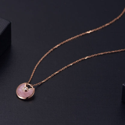 [Lumina]AMULETTE Lumina GOLD PINK MOP NECKLACE
