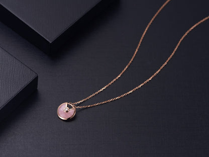 [Lumina]AMULETTE Lumina GOLD PINK MOP NECKLACE