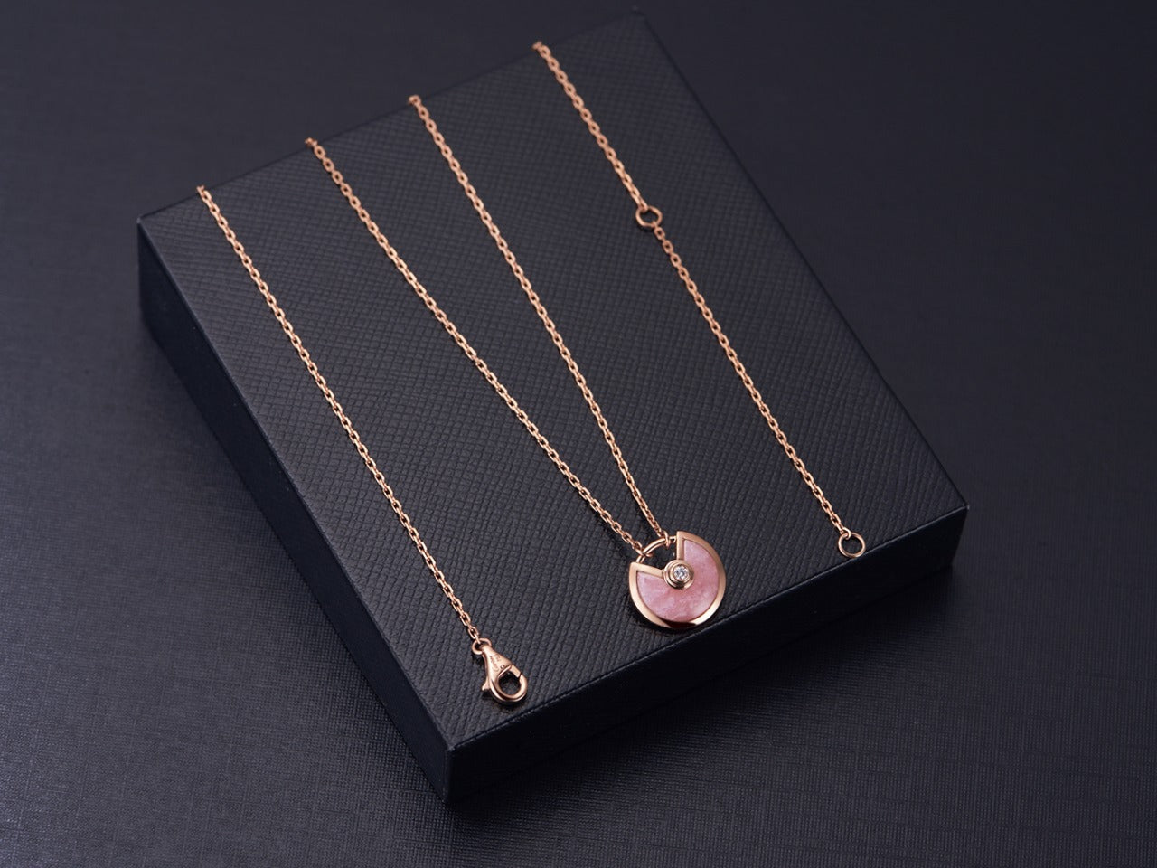 [Lumina]AMULETTE Lumina GOLD PINK MOP NECKLACE