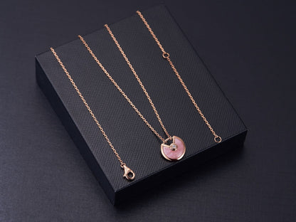 [Lumina]AMULETTE Lumina GOLD PINK MOP NECKLACE
