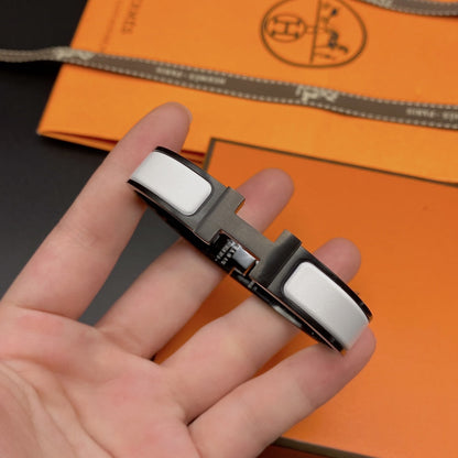 [Lumina]H BRACELET 12MM BLACK WHITE CERAMIC