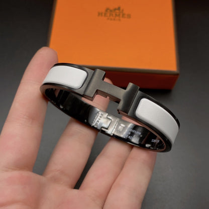 [Lumina]H BRACELET 12MM BLACK WHITE CERAMIC