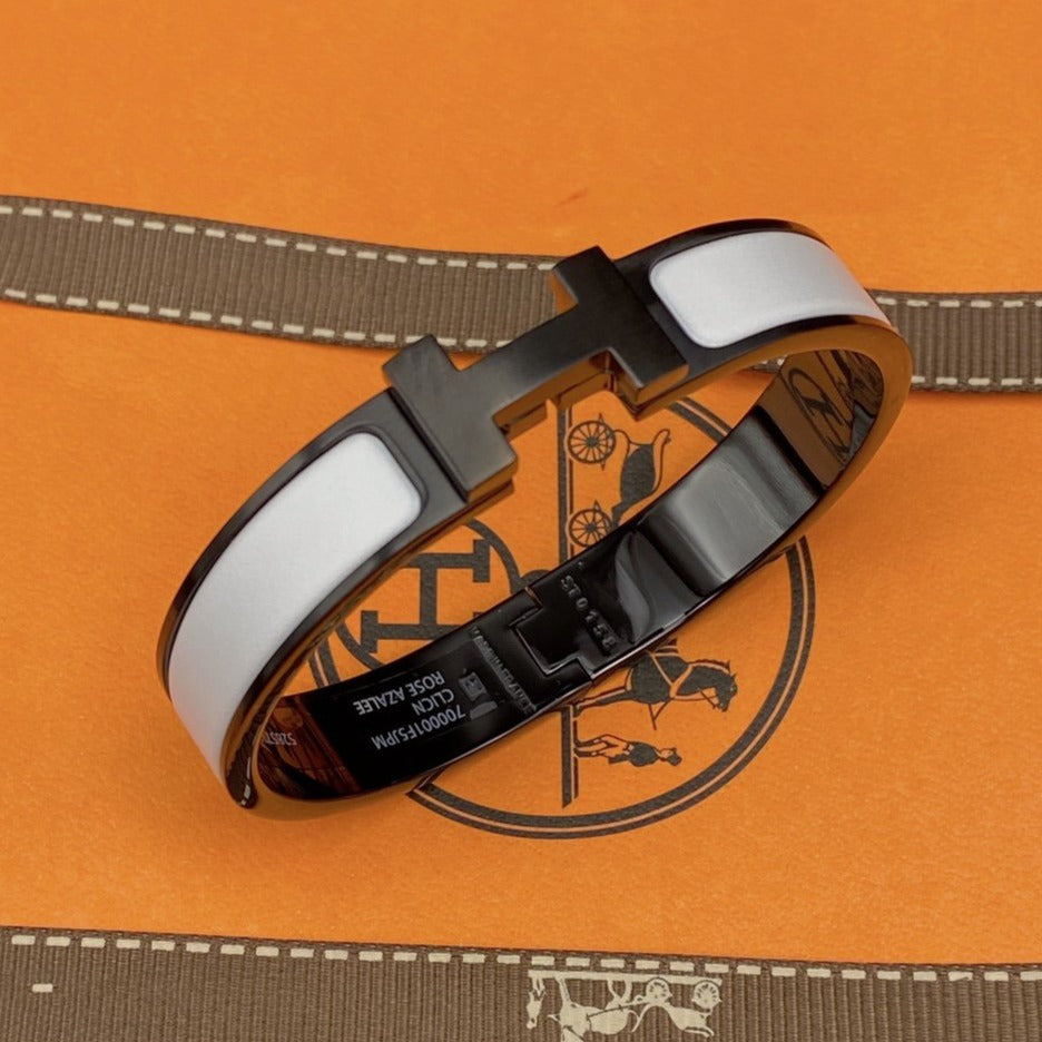 [Lumina]H BRACELET 12MM BLACK WHITE CERAMIC