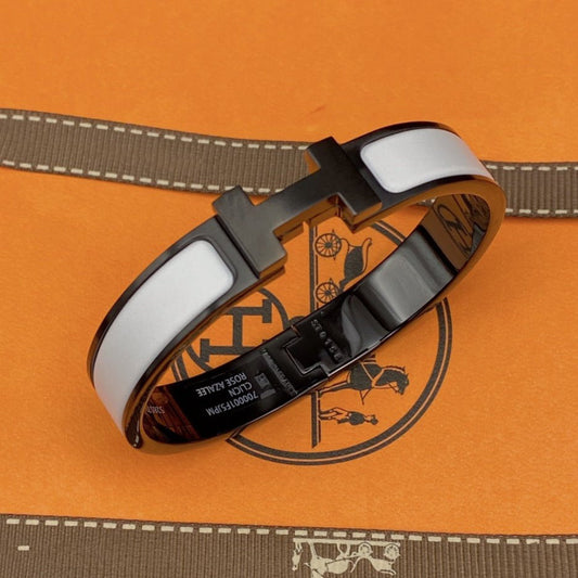 [Lumina]H BRACELET 12MM BLACK WHITE CERAMIC