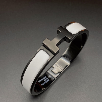 [Lumina]H BRACELET 12MM BLACK WHITE CERAMIC