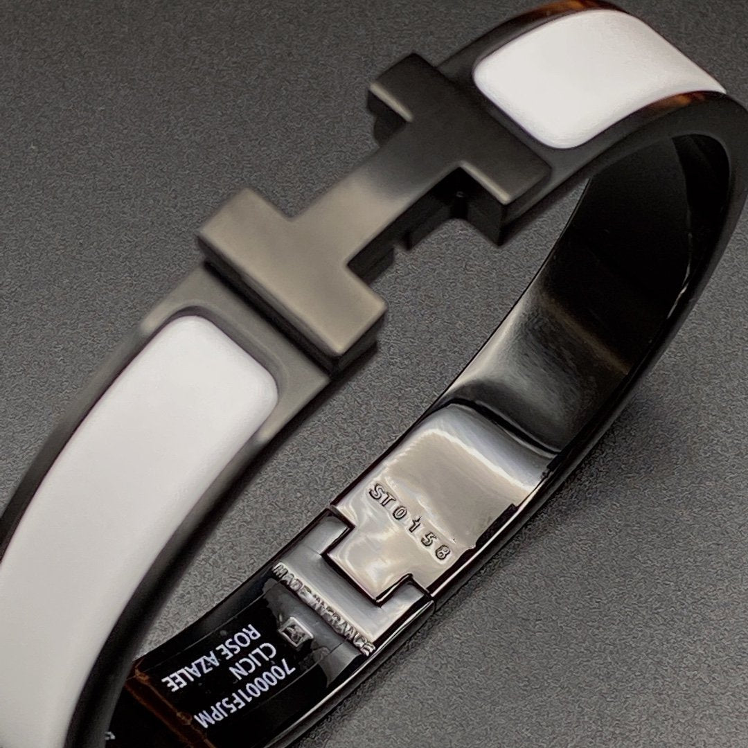 [Lumina]H BRACELET 12MM BLACK WHITE CERAMIC