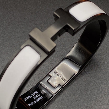 [Lumina]H BRACELET 12MM BLACK WHITE CERAMIC