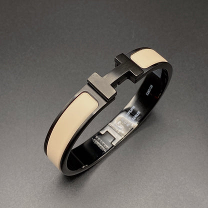 [Lumina]H BRACELET 12MM BLACK BEIGE CERAMIC