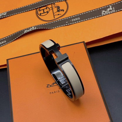 [Lumina]H BRACELET 12MM BLACK BEIGE CERAMIC