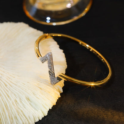 [Lumina]VOLTE UPSITE DOWN GOLD DIAMOND BRACELET