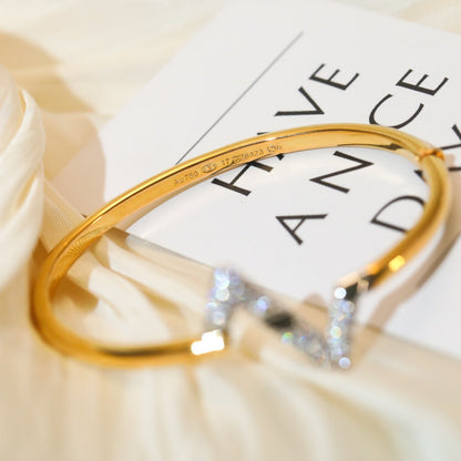 [Lumina]VOLTE UPSITE DOWN GOLD DIAMOND BRACELET
