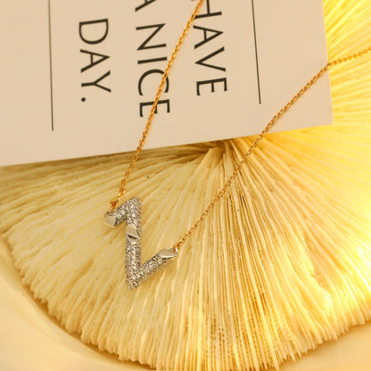 [Lumina]VOLT SILVER DIAMOND PEDANT NECKLACE