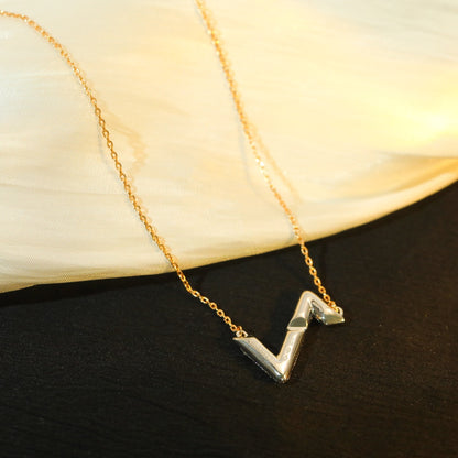 [Lumina]VOLT SILVER DIAMOND PEDANT NECKLACE