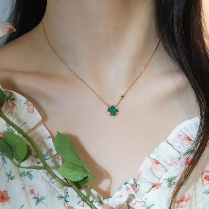 [Lumina]SUN PEDANT PINK GOLD 1 DIAMOND NECKLACE