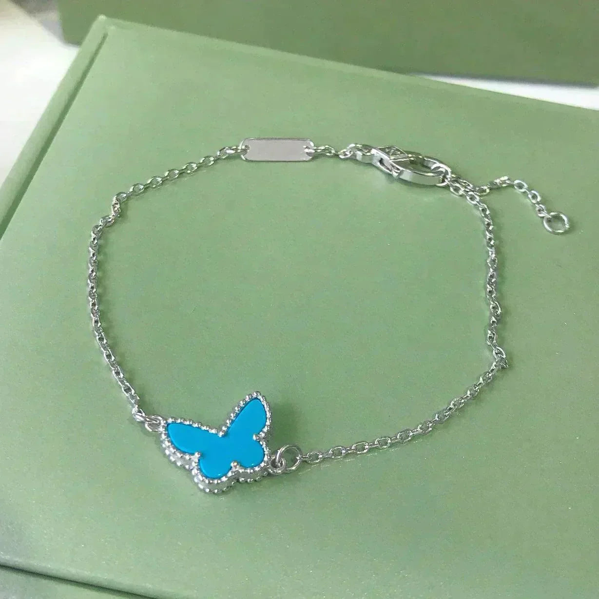 [Lumina]BUTTERFLY TURQUOISE BUTTERFLY BRACELET SILVER