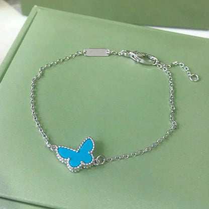 [Lumina]BUTTERFLY TURQUOISE BUTTERFLY BRACELET SILVER
