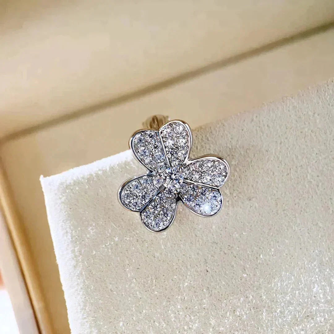 [Lumina]CLOVER COMOS DIAMOND EARRINGS SILVER