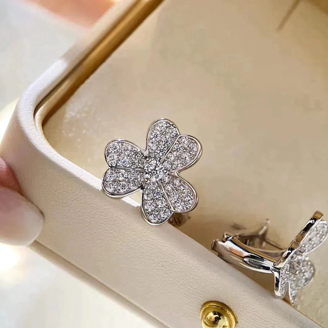 [Lumina]CLOVER COMOS DIAMOND EARRINGS SILVER